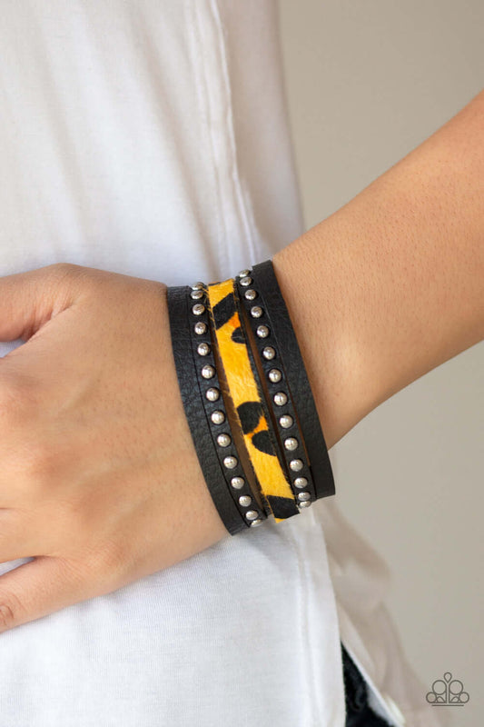 Born To Be WILDCAT - Yellow $5 Jewelry with Janet Morgan Bracelets