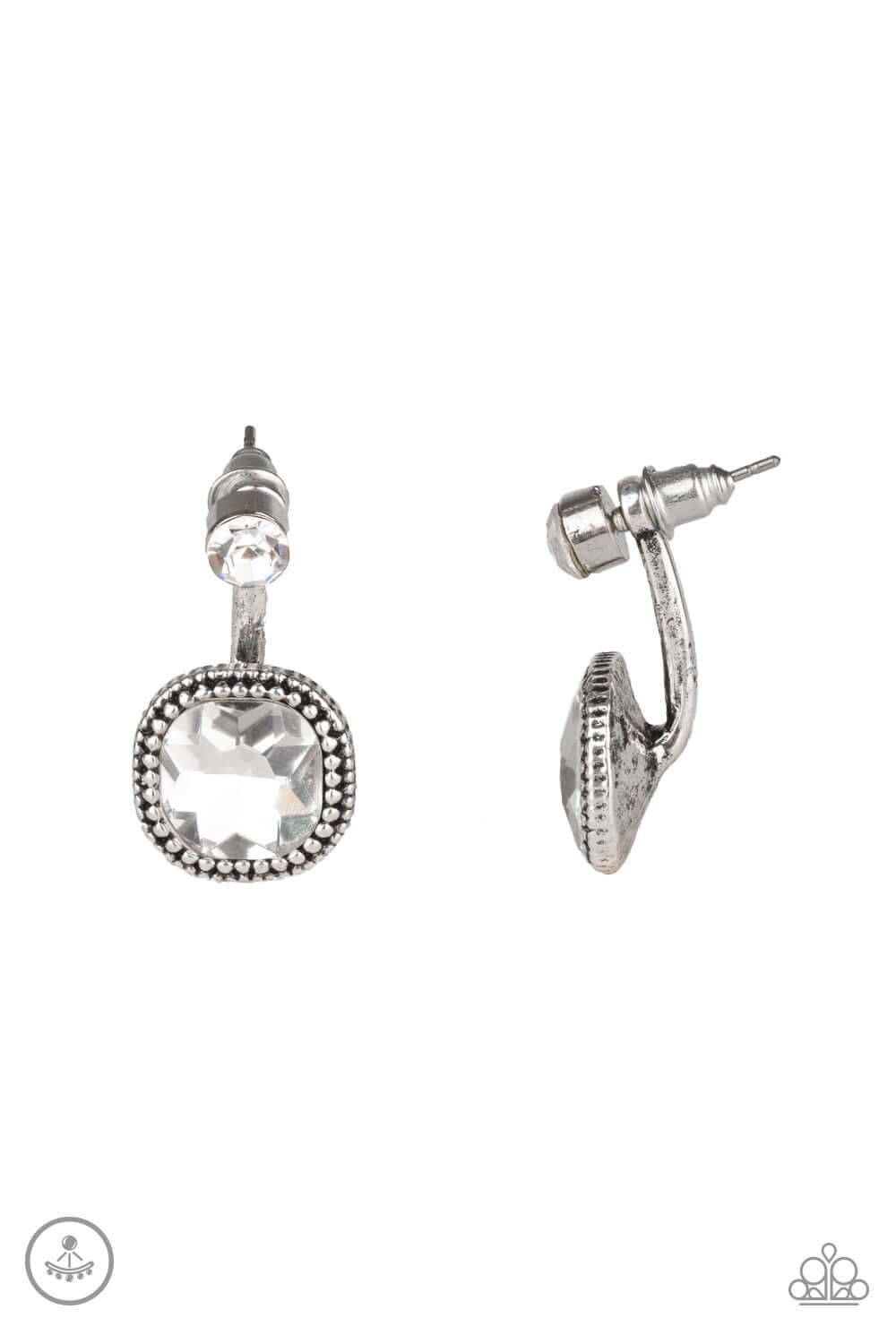 Celebrity Cache - White Paparzzi Accessories Earrings $5 Jewelry with Janet Morgan Earrings