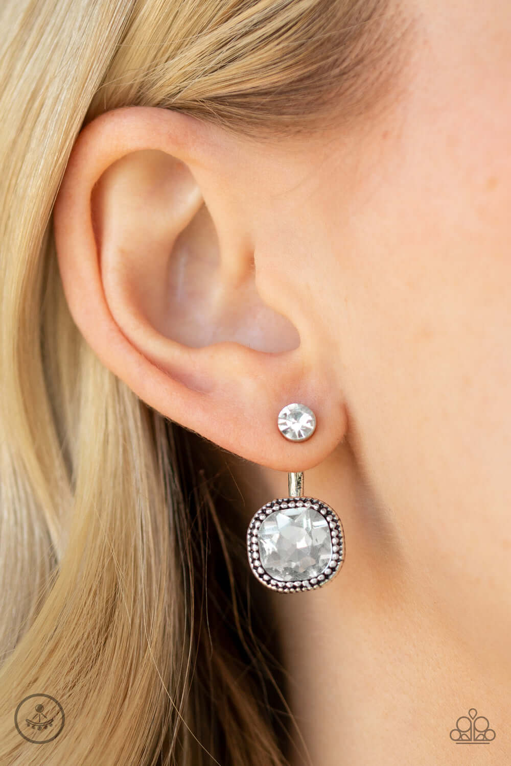 Celebrity Cache - White Paparzzi Accessories Earrings $5 Jewelry with Janet Morgan Earrings