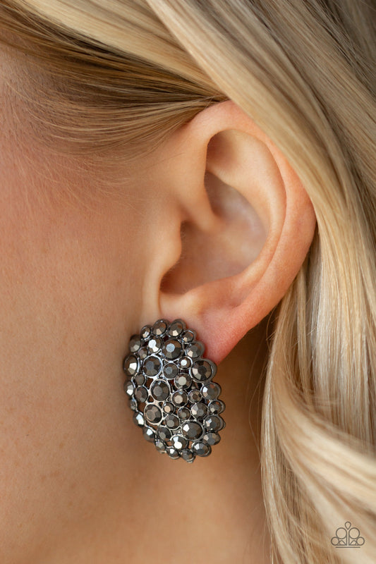 Daring Dazzle - Black Paparazzi Accessories Earrings $5 Jewelry with Janet Morgan Earrings