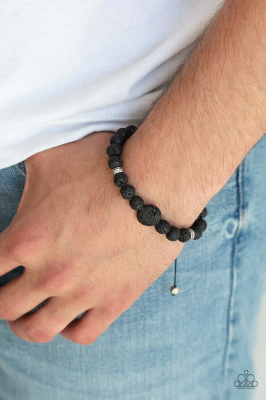 Intention - Paparazzi Accessories Black Lava Rock Beads Bracelet $5 Jewelry with Janet Morgan Bracelets