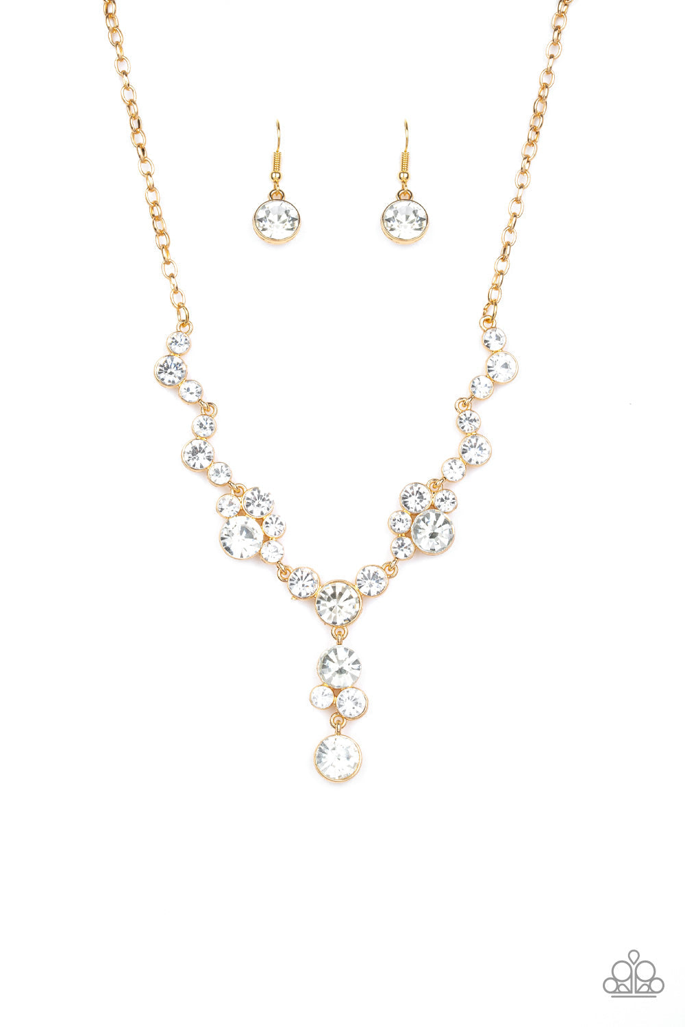 Inner Light - Gold Paparazzi Accessories Necklace $5 Jewelry with Janet Morgan Necklaces