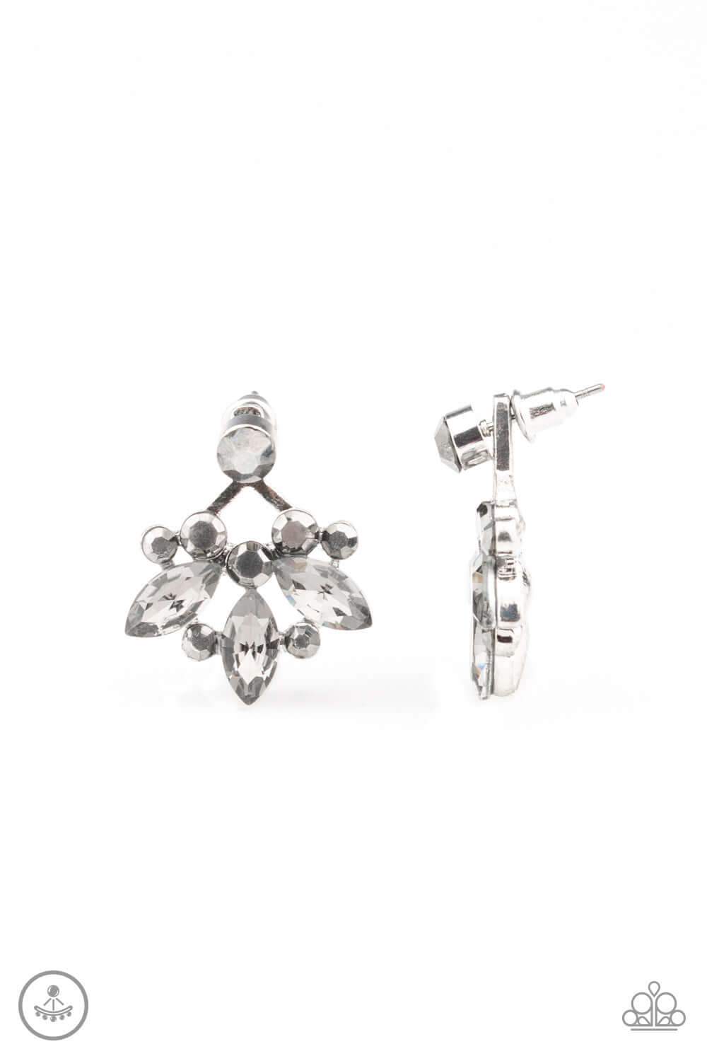 Crystal Constellations - Silver Paparazzi Accessories Earrings $5 Jewelry with Janet Morgan Earrings