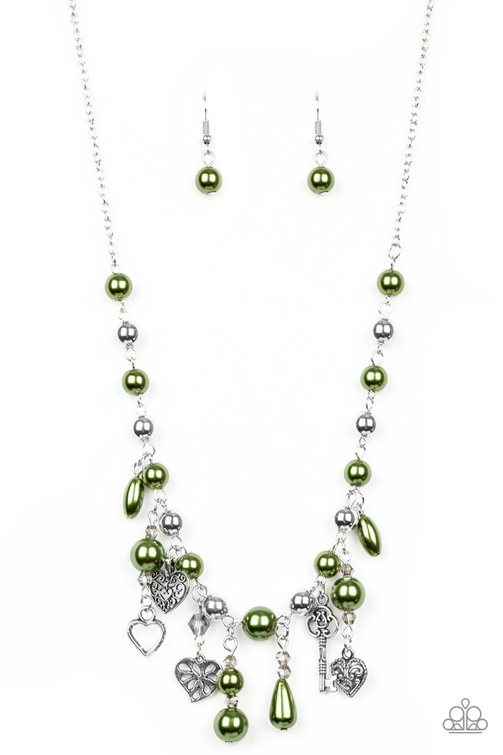 Renaissance Romance - Green Paparazzi Accessories Necklace $5 Jewelry with Janet Morgan Necklaces