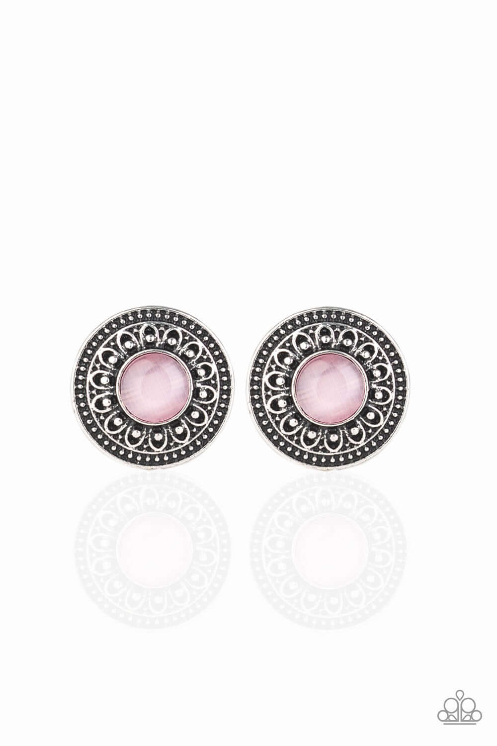 Fine Flora - Pink Paparazzi Accessories Earring $5 Jewelry with Janet Morgan Earrings