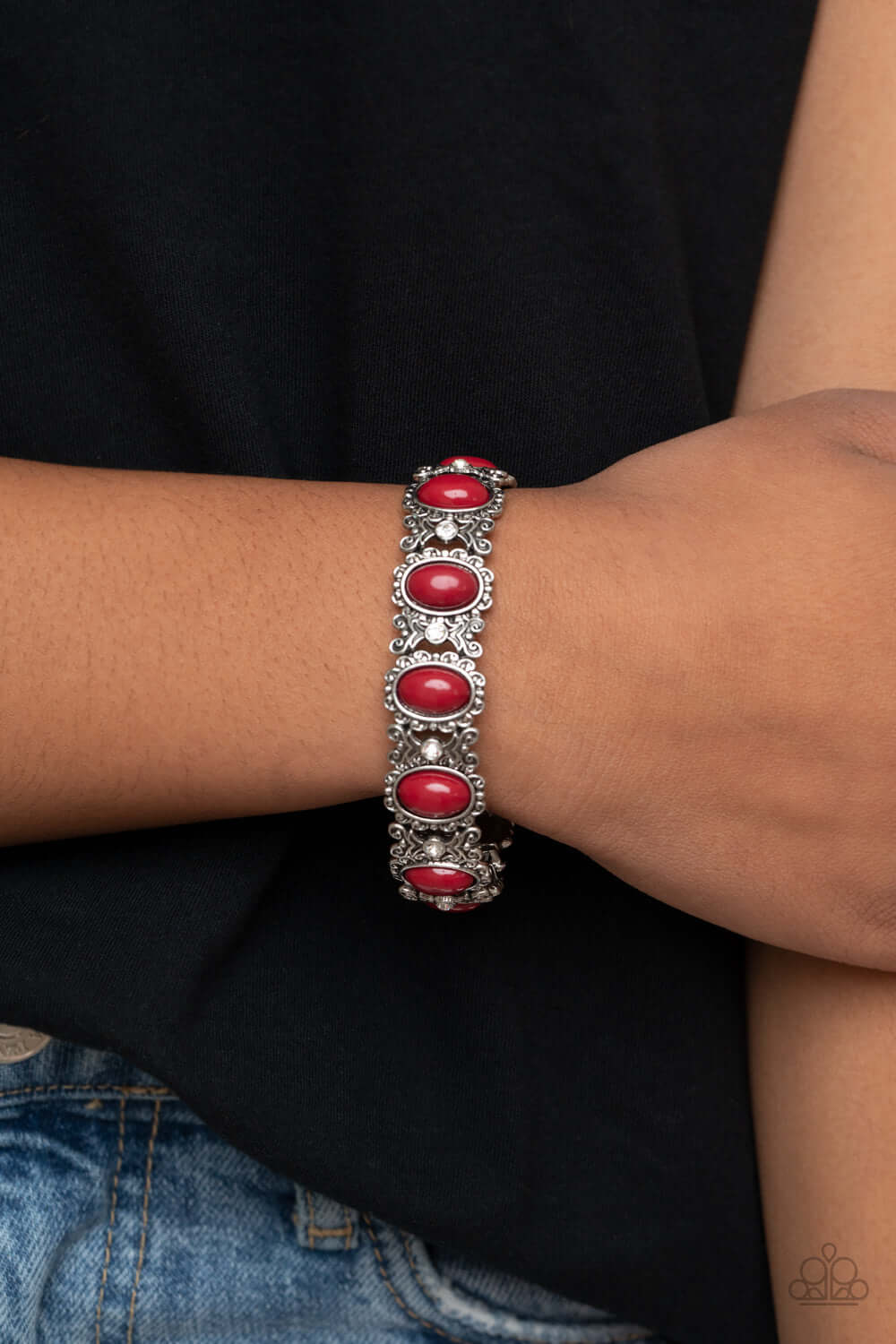 A Piece of Cake - Red Paparazzi Accessories Bracelet $5 Jewelry with Janet Morgan Bracelets