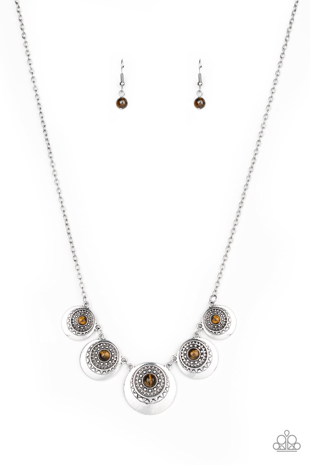 Solar Beam - Brown Paparazzi Accessories Necklace $5 Jewelry with Janet Morgan Necklaces