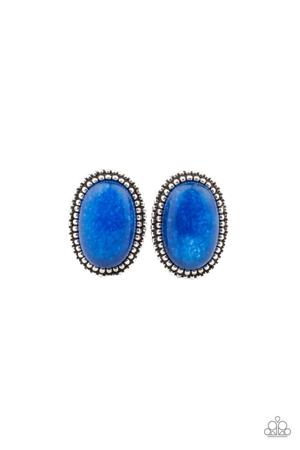 Shiny Sediment - Blue Paparazzi Accessories Earrings $5 Jewelry with Janet Morgan Earrings