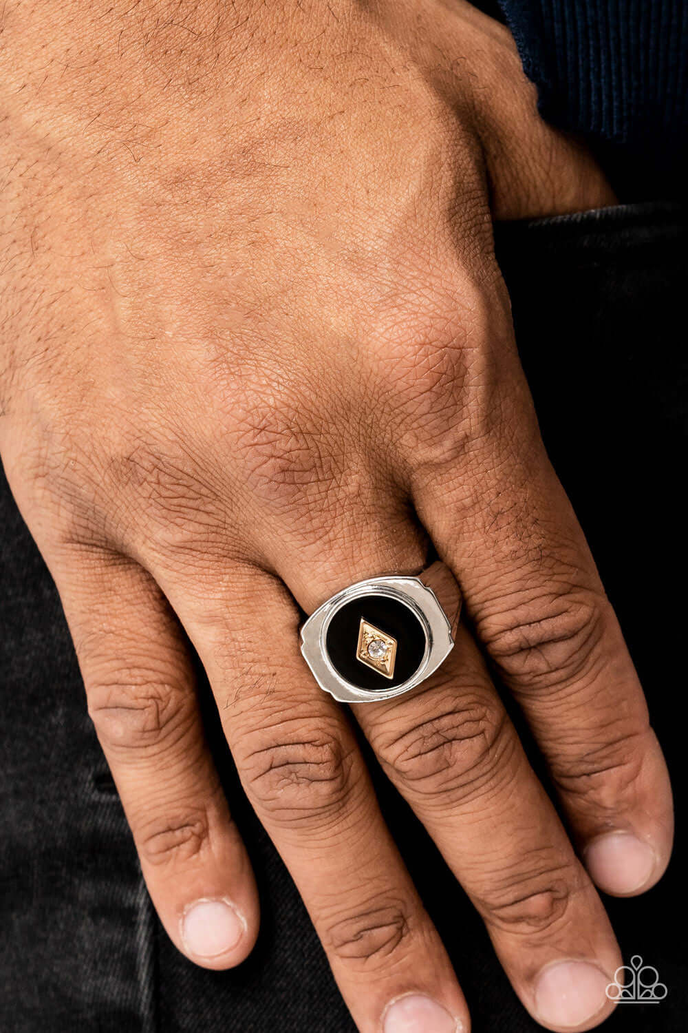 Alumni - Black Men's Ring Paparazzi Accessories $5 Jewelry with Janet Morgan rings