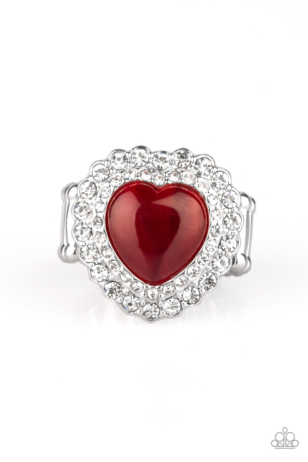 Lovely Luster - Red Paparazzi Accessories Ring $5 Jewelry with Janet Morgan rings