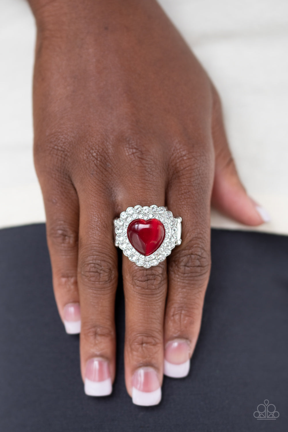 Lovely Luster - Red Paparazzi Accessories Ring $5 Jewelry with Janet Morgan rings