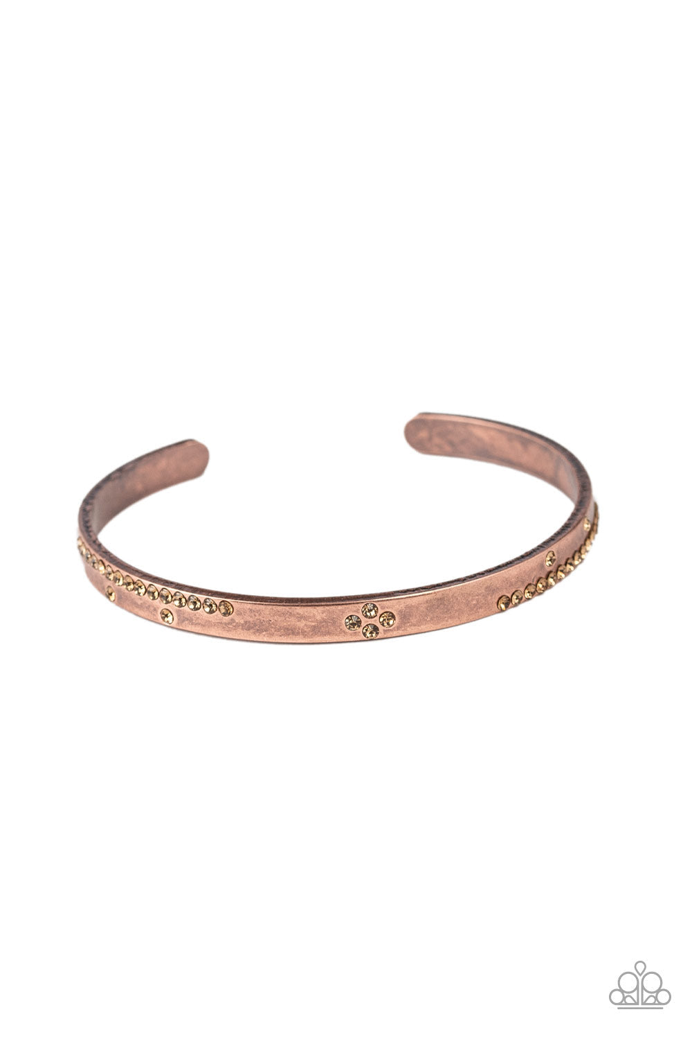 Dainty Dazzle - Copper - Paparazzi Accessories Bracelet $5 Jewelry with Janet Morgan Bracelets