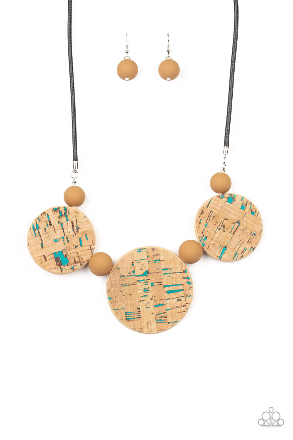 Pop The Cork - Blue Paparazzi Accessories Necklace $5 Jewelry with Janet Morgan Necklaces