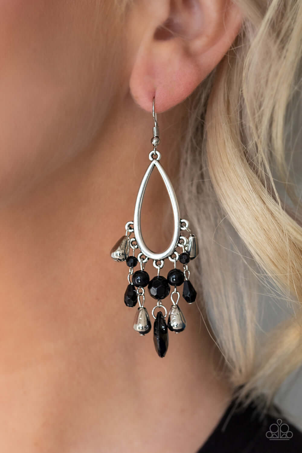 TMST Bling Summer Catch - Black Paparazzi Accessories Earrings