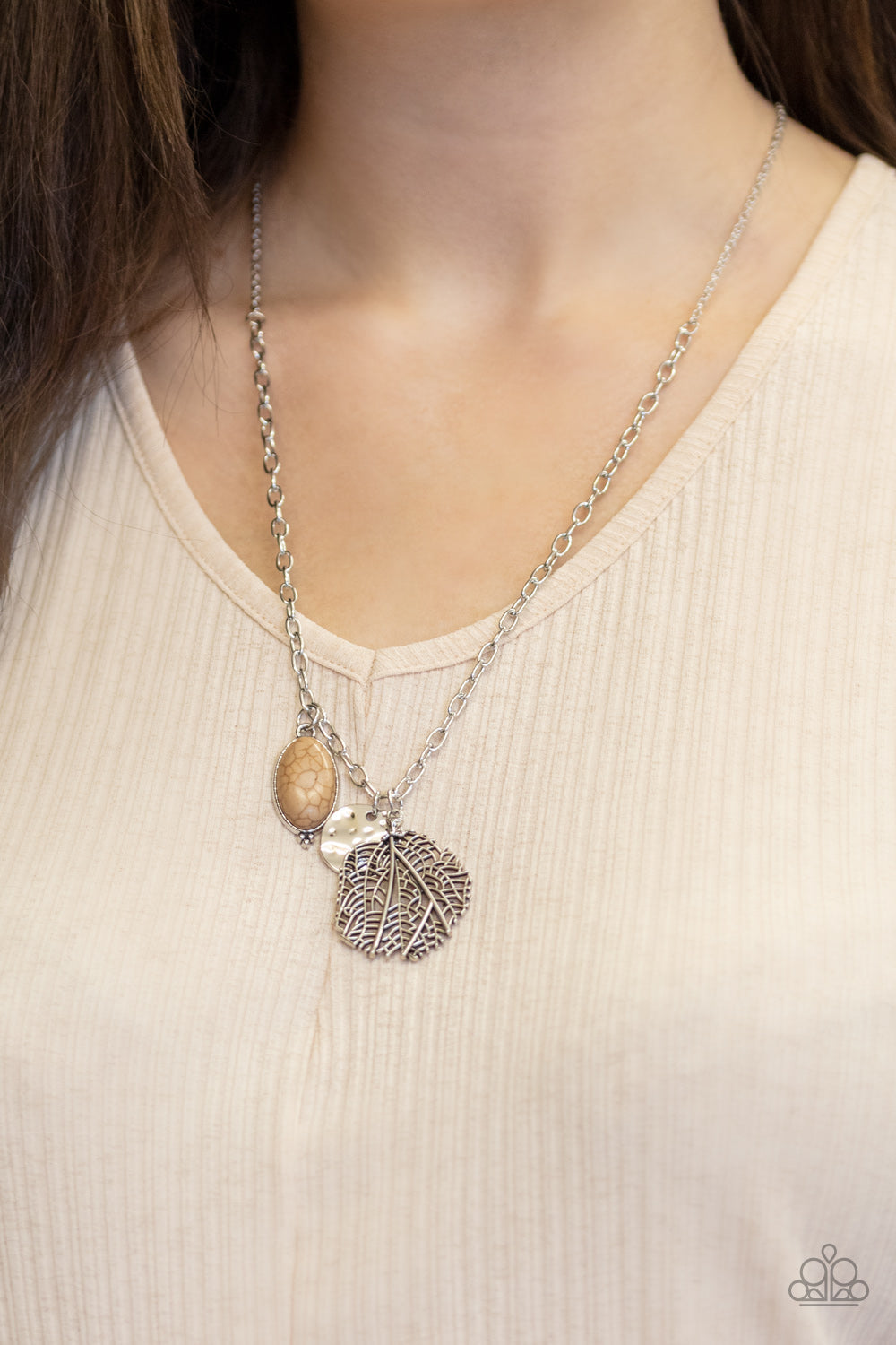 Free-Spirited Forager - Brown Paparazzi Accessories Necklace $5 Jewelry with Janet Morgan Necklaces