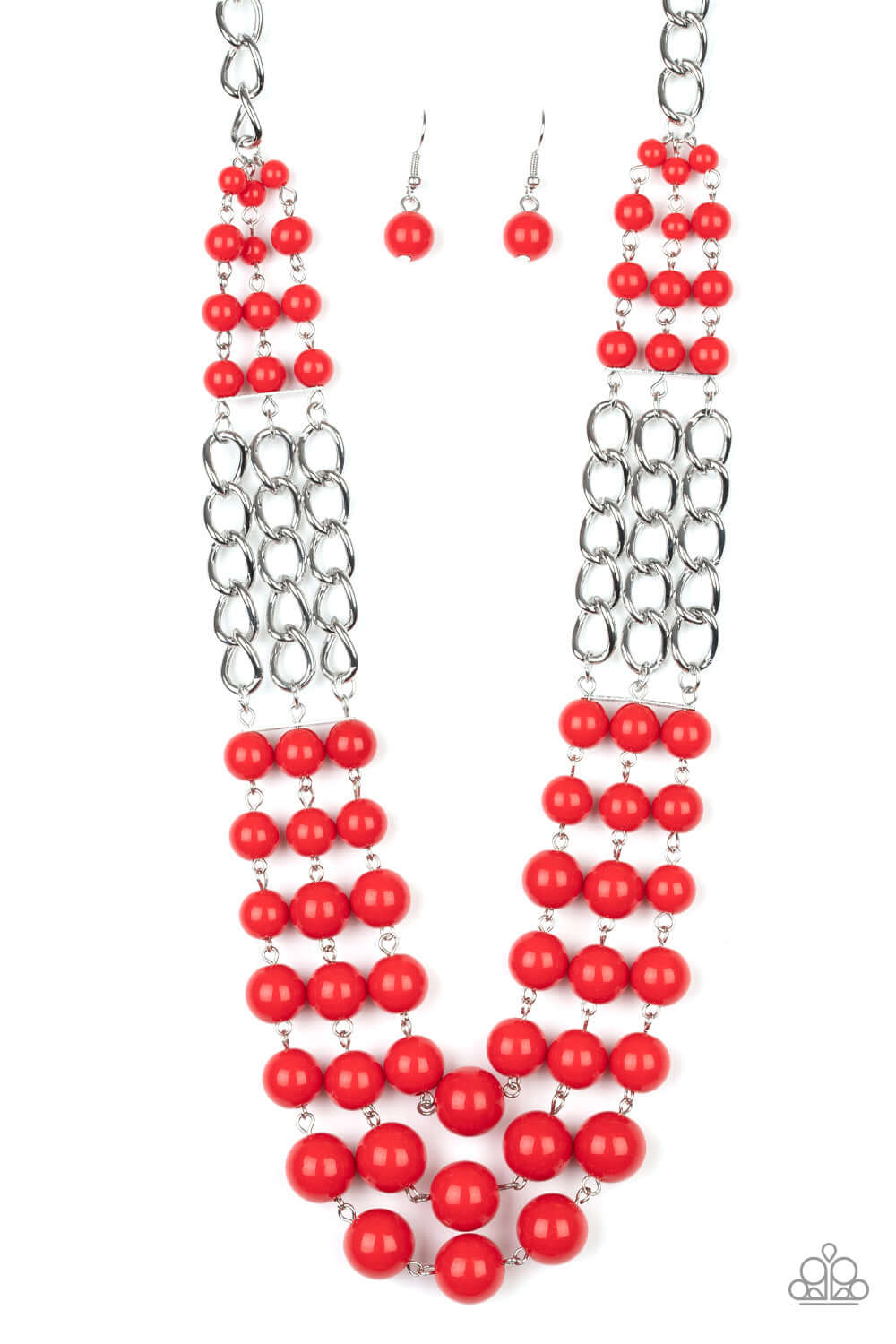 A La Vogue - Paparazzi Accessories Red Necklace $5 Jewelry with Janet Morgan Necklace