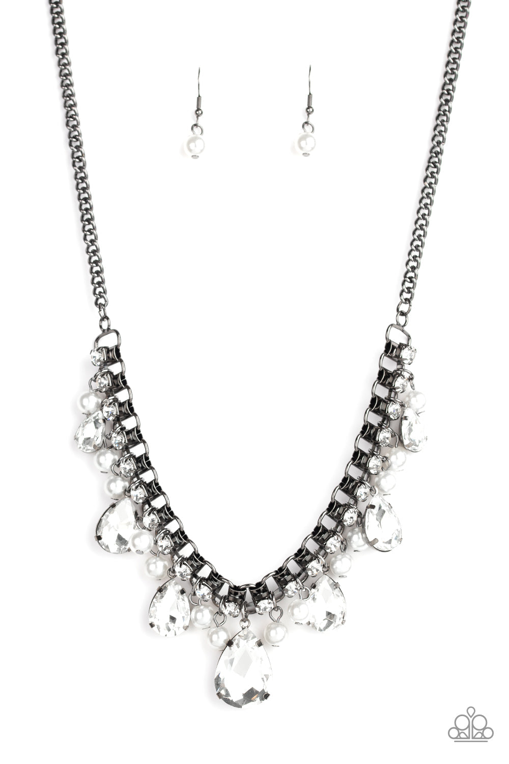 Knockout Queen - Black Paparazzi Accessories Necklace $5 Jewelry with Janet Morgan Necklaces