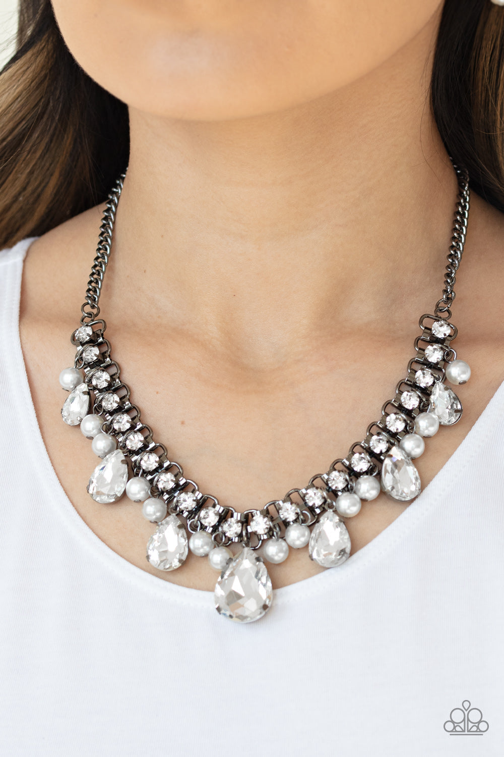 Knockout Queen - Black Paparazzi Accessories Necklace $5 Jewelry with Janet Morgan Necklaces