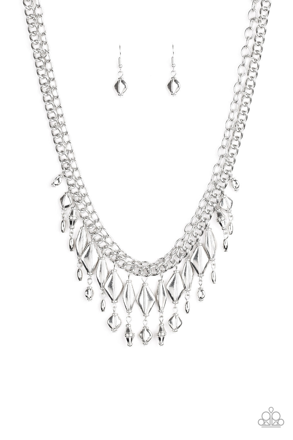 Trinket Trade - Silver Paparazzi Accessories Necklace $5 Jewelry with Janet Morgan Necklaces