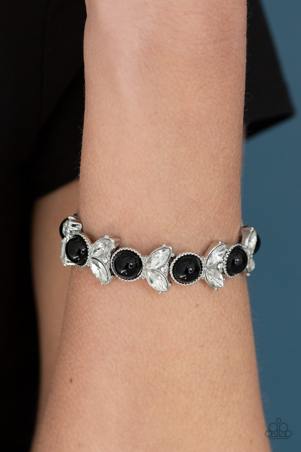 Opulent Oasis - Black Paparazzi Accessories Bracelet $5 Jewelry with Janet Morgan Bracelets