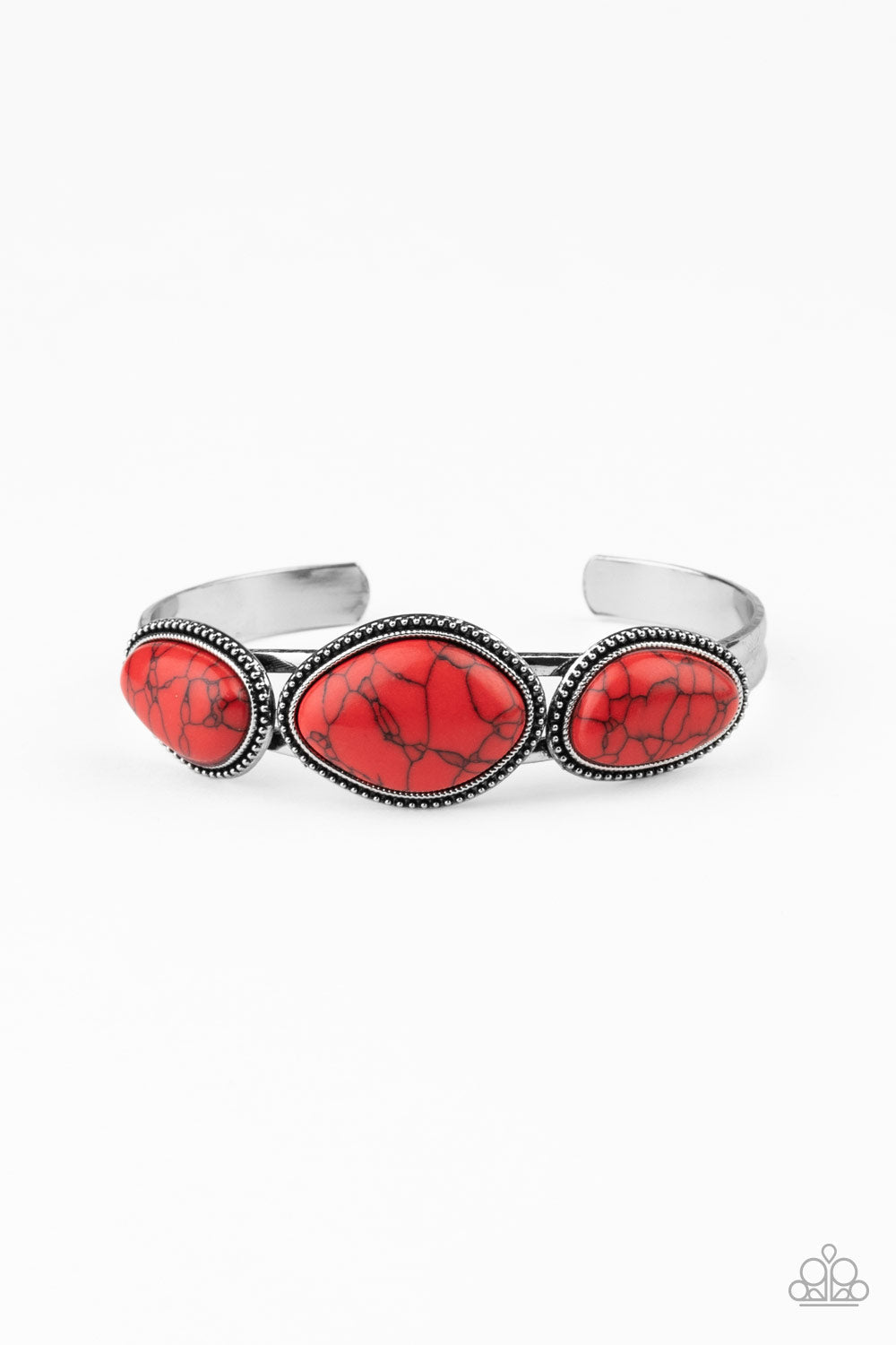 TMST Bling Stone Solace - Red Paparazzi Accessories Bracelet