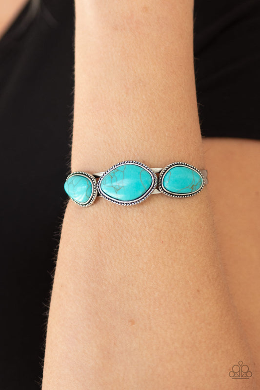 TMST Bling Stone Solace - Blue Paparazzi Accessories Bracelet