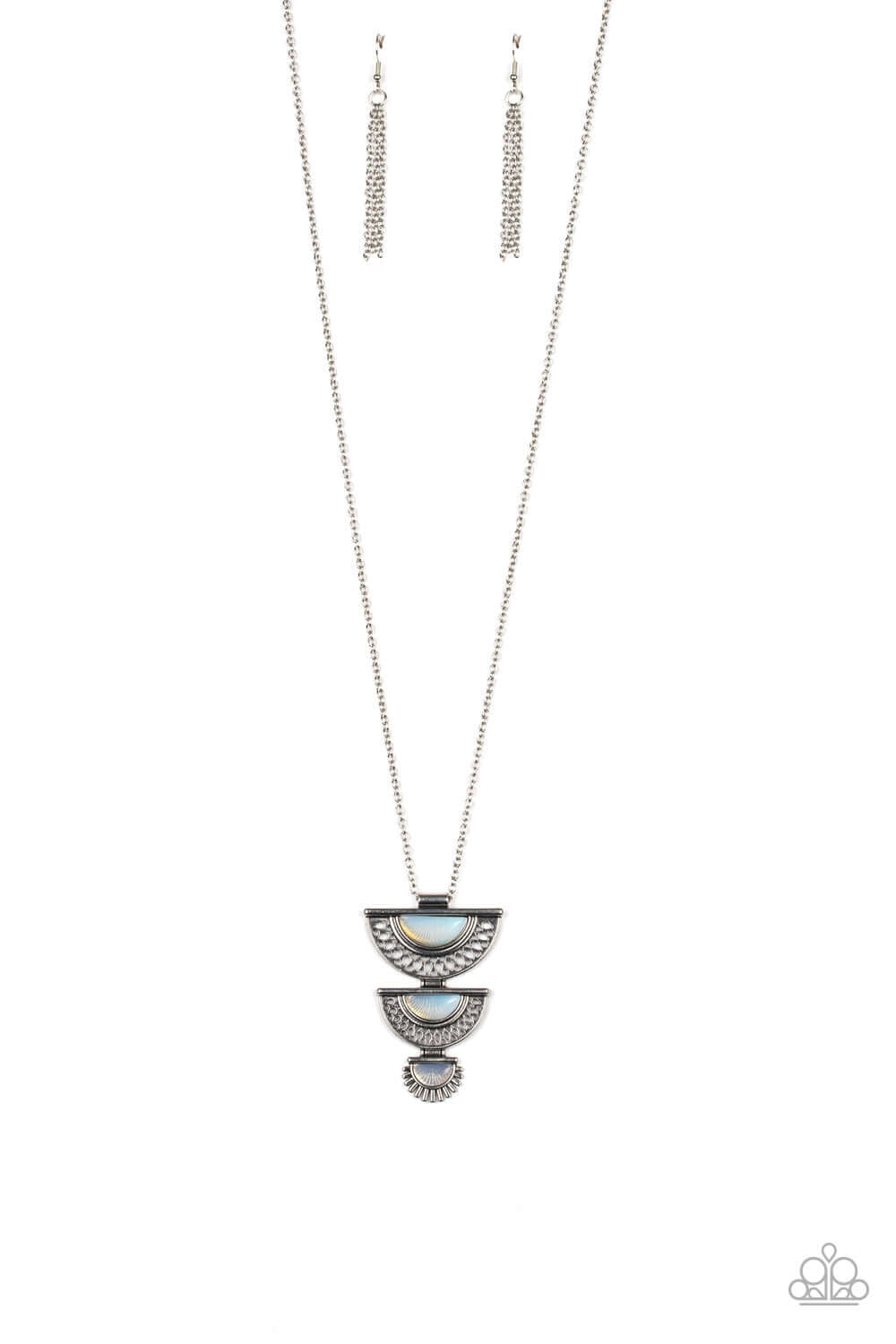 Serene Sheen - White Paparazzi Accessories Necklace $5 Jewelry with Janet Morgan Necklaces