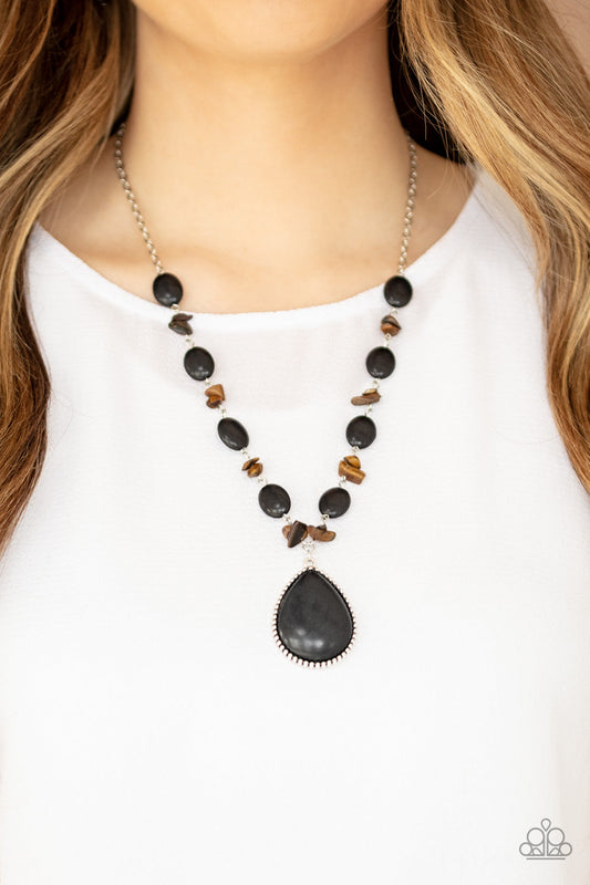 Desert Diva - Black Paparazzi Accessories Necklace $5 Jewelry with Janet Morgan Necklaces