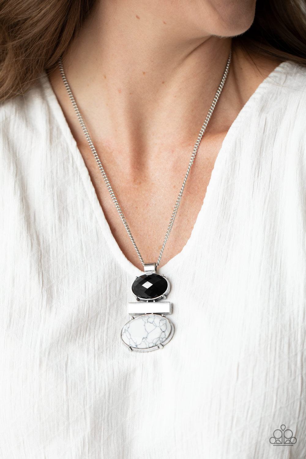 Finding Balance - Black Paparazzi Accessories Necklace $5 Jewelry with Janet Morgan Necklaces