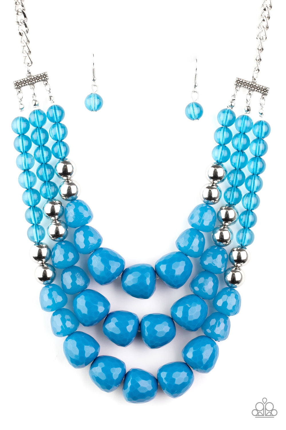 Forbidden Fruit - Blue Paparazzi Accessories Necklace $5 Jewelry with Janet Morgan Necklaces