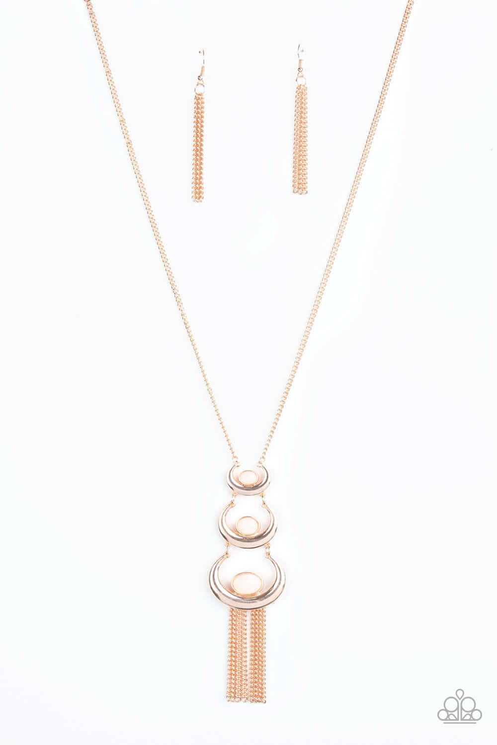 As MOON As I Can - Rose Gold - Paparazzi Accessories Necklace $5 Jewelry with Janet Morgan Necklaces