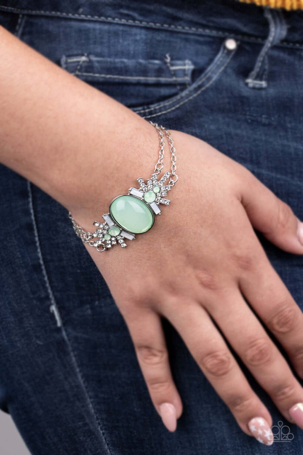 Brilliantly Boho - Green Paparazzi Accessories Bracelet $5 Jewelry with Janet Morgan Bracelets