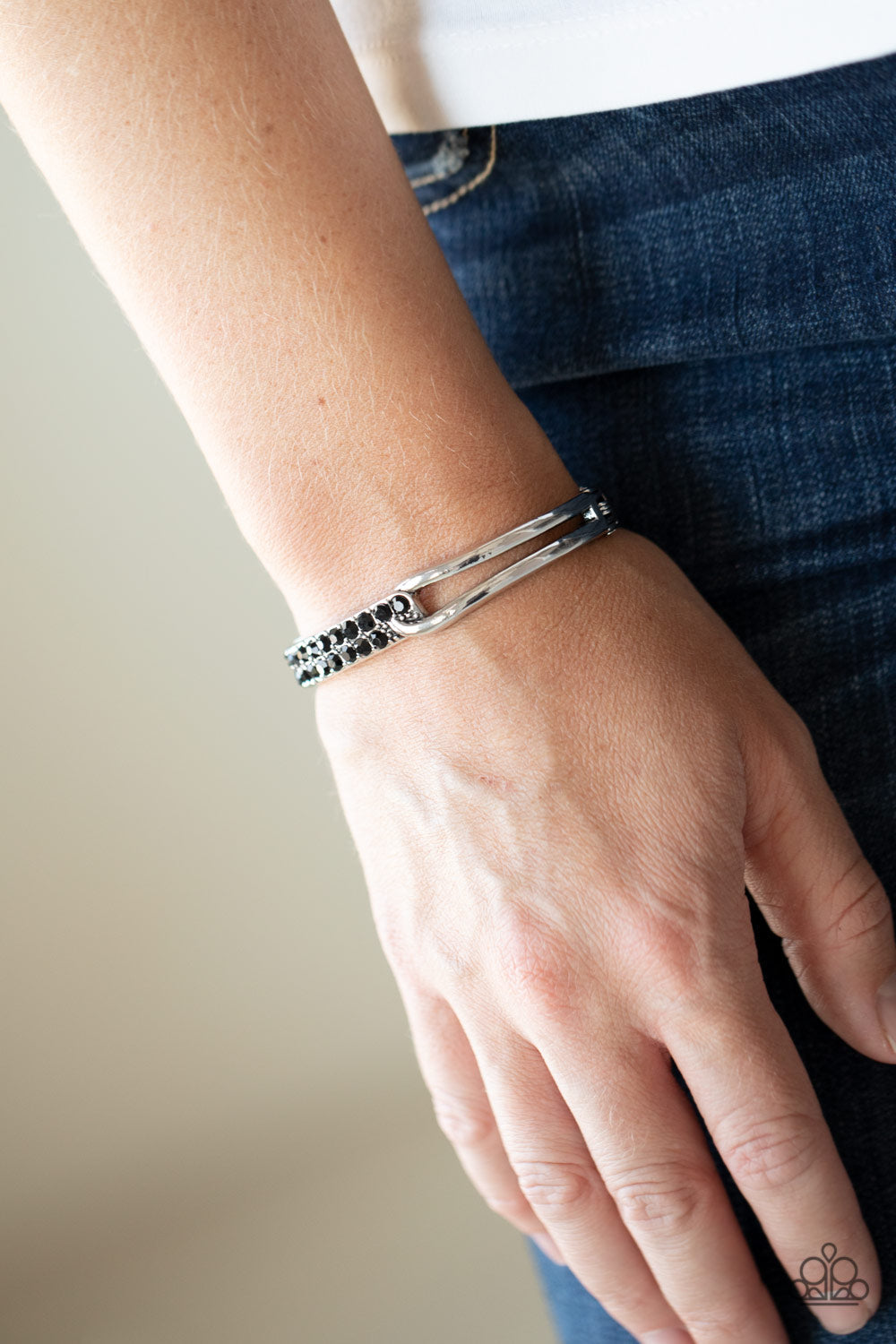 Freeze! - Black Paparazzi Accessories Bracelet $5 Jewelry with Janet Morgan Bracelets