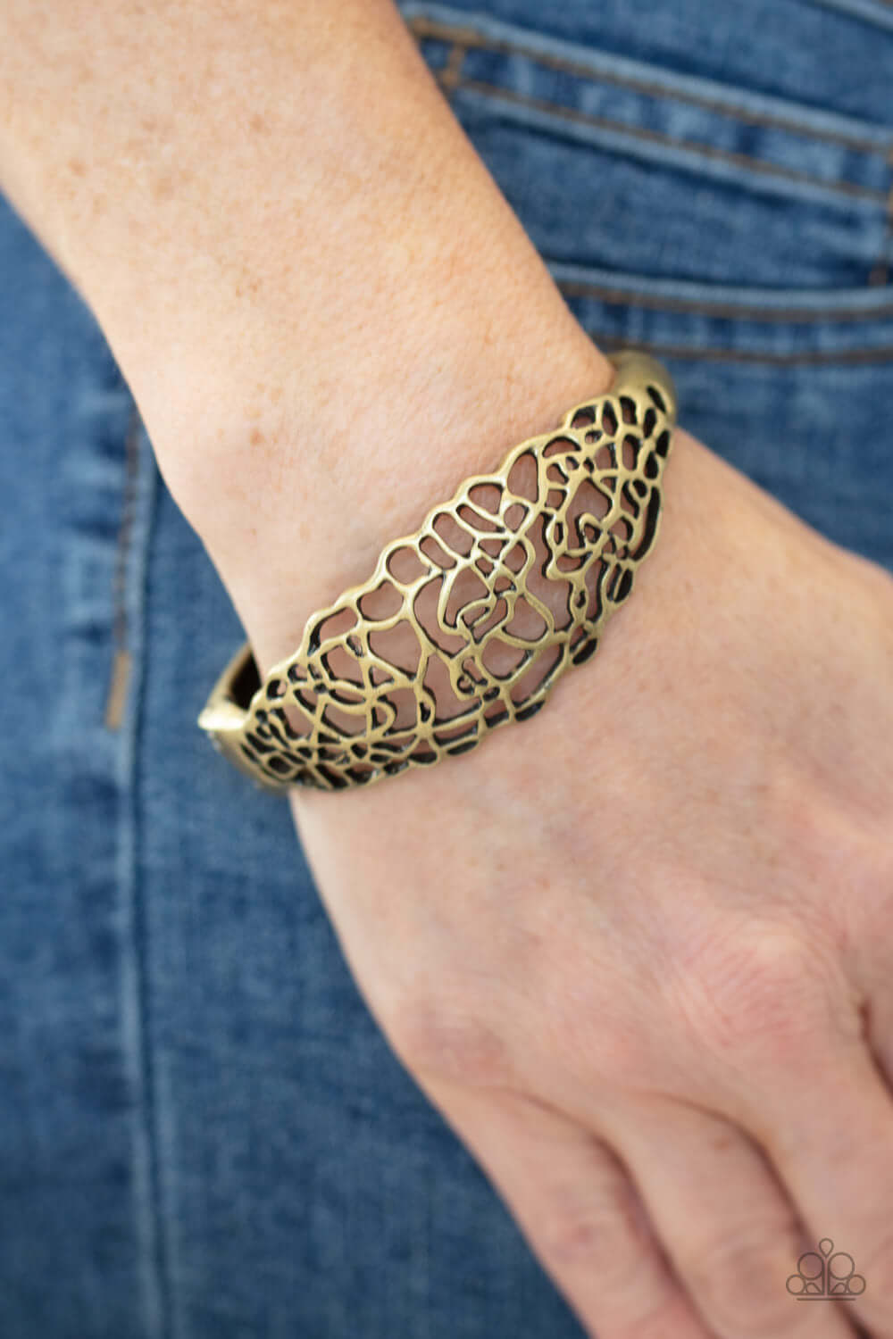 Airy Asymmetry - Brass- Paparazzi Accessories Bracelet $5 Jewelry with Janet Morgan Bracelets