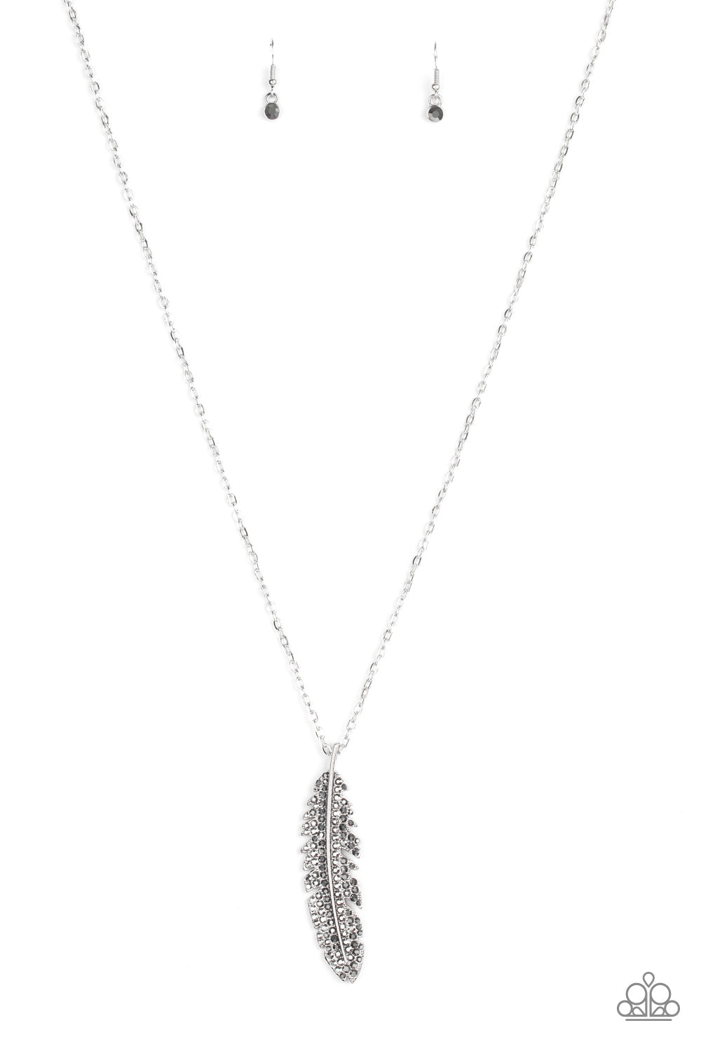 Soaring High - Silver Paparazzi Accessories Necklace $5 Jewelry with Janet Morgan Necklaces