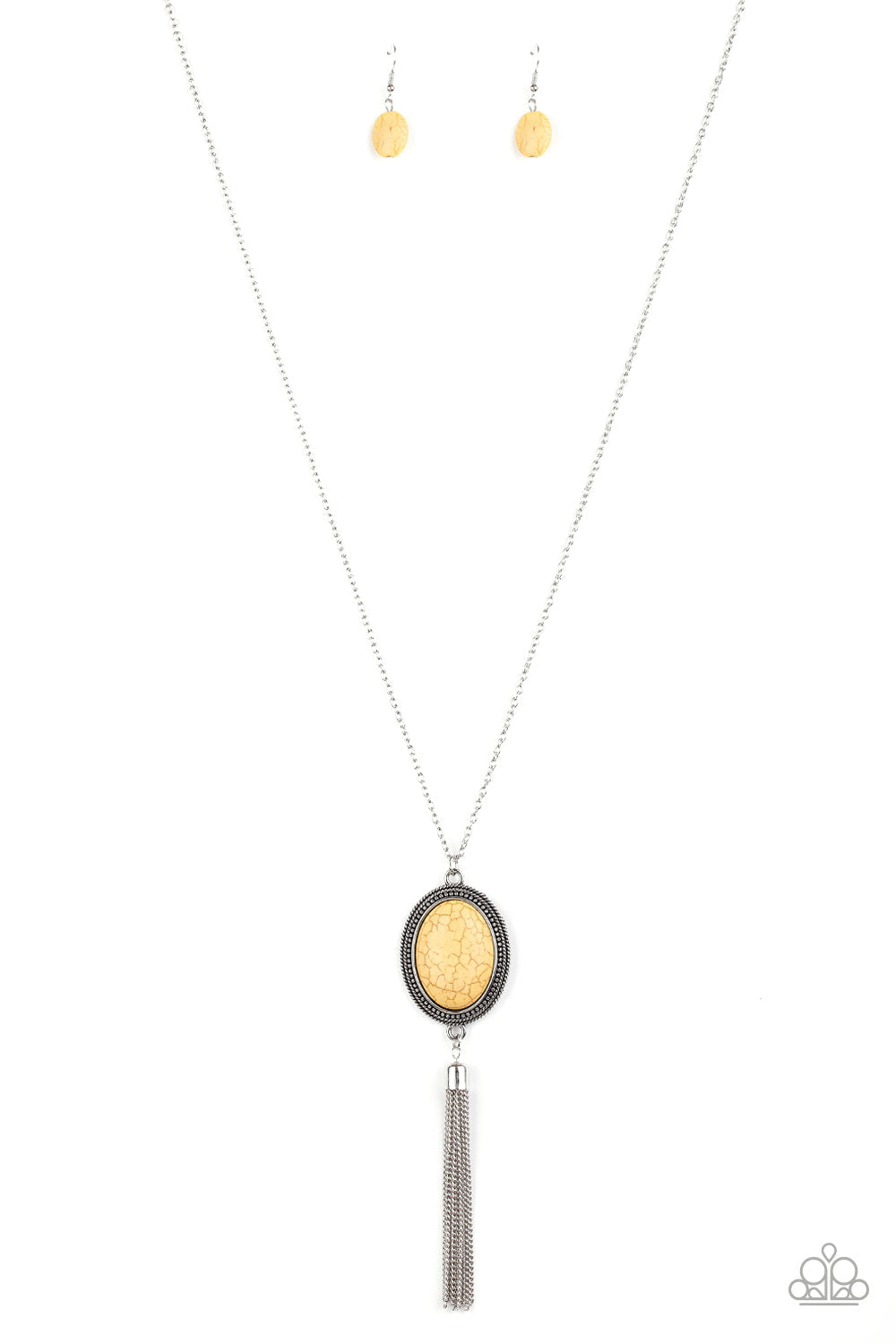 Nomadic Dramatics - Paparazzi Accessories Yellow Necklace $5 Jewelry with Janet Morgan Necklace