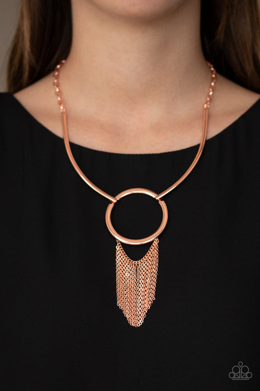 Pharaoh Paradise - Copper Paparazzi Accessories Necklace $5 Jewelry with Janet Morgan Necklaces