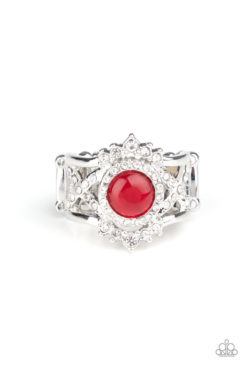 Decadently Dreamy - Red - Paparazzi Accessories Ring $5 Jewelry with Janet Morgan rings