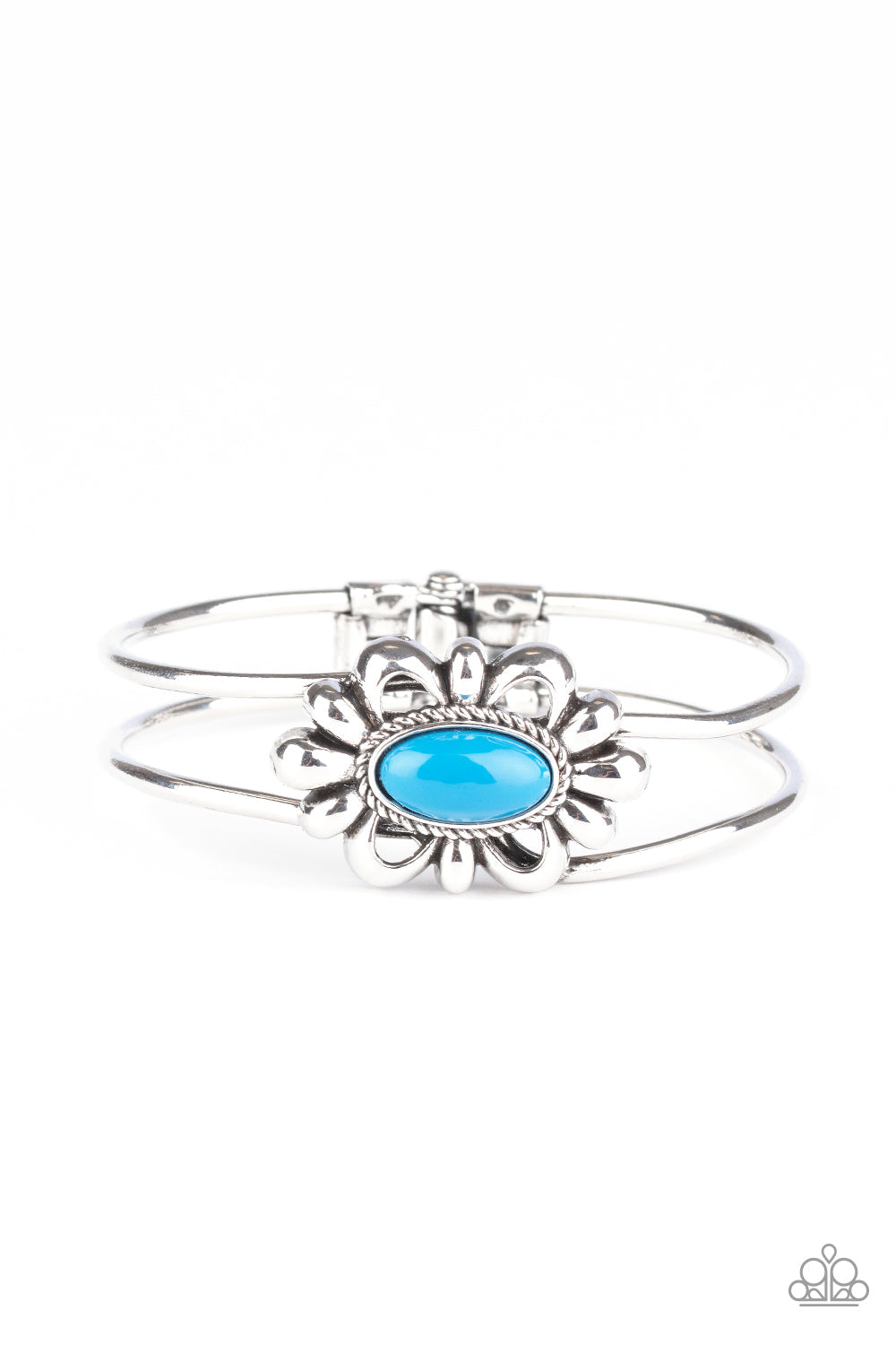 Serene Succulent - Blue Paparazzi Accessories Bracelet $5 Jewelry with Janet Morgan Bracelets