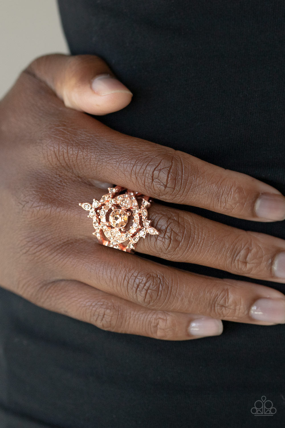 Royal Love Story - Copper Paparazzi Ring $5 Jewelry with Janet Morgan rings