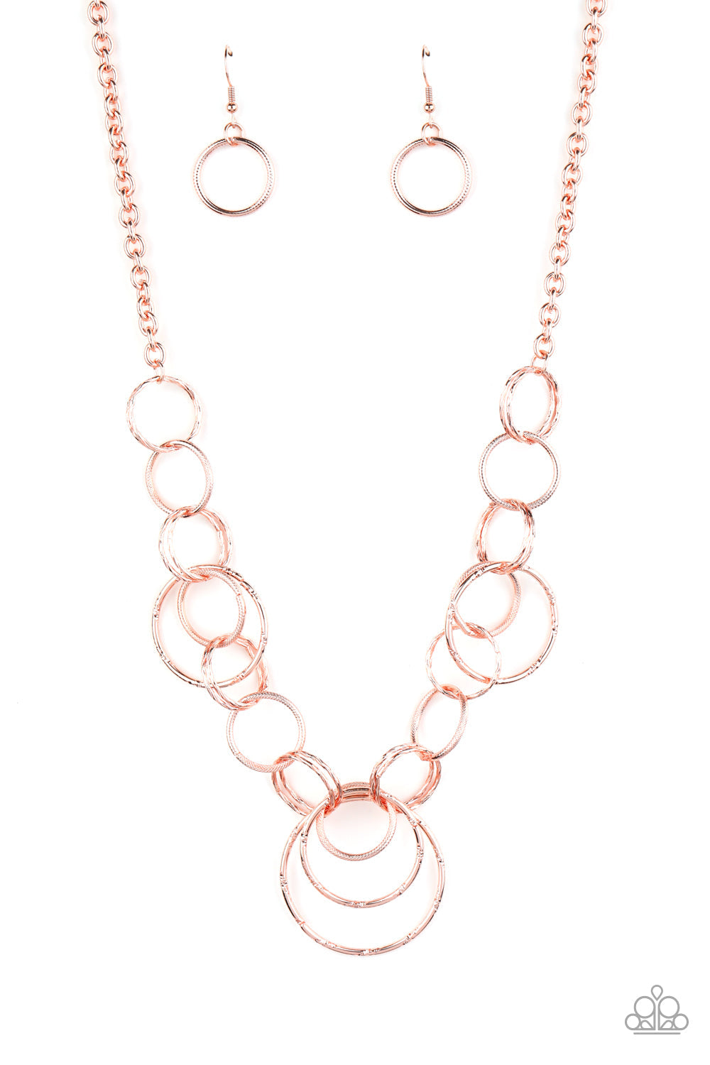 Ringing Relic - Rose Gold Paparazzi Accessories Necklace $5 Jewelry with Janet Morgan Necklaces