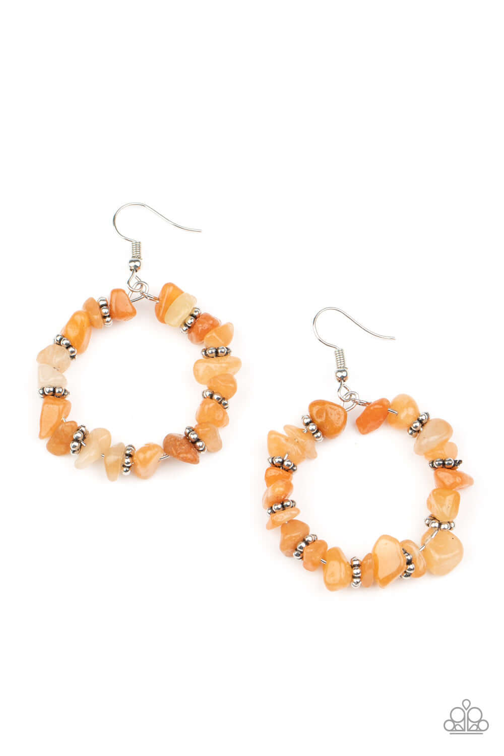 Going for Grounded - Orange Paparazzi Accessories Earrings $5 Jewelry with Janet Morgan Earrings