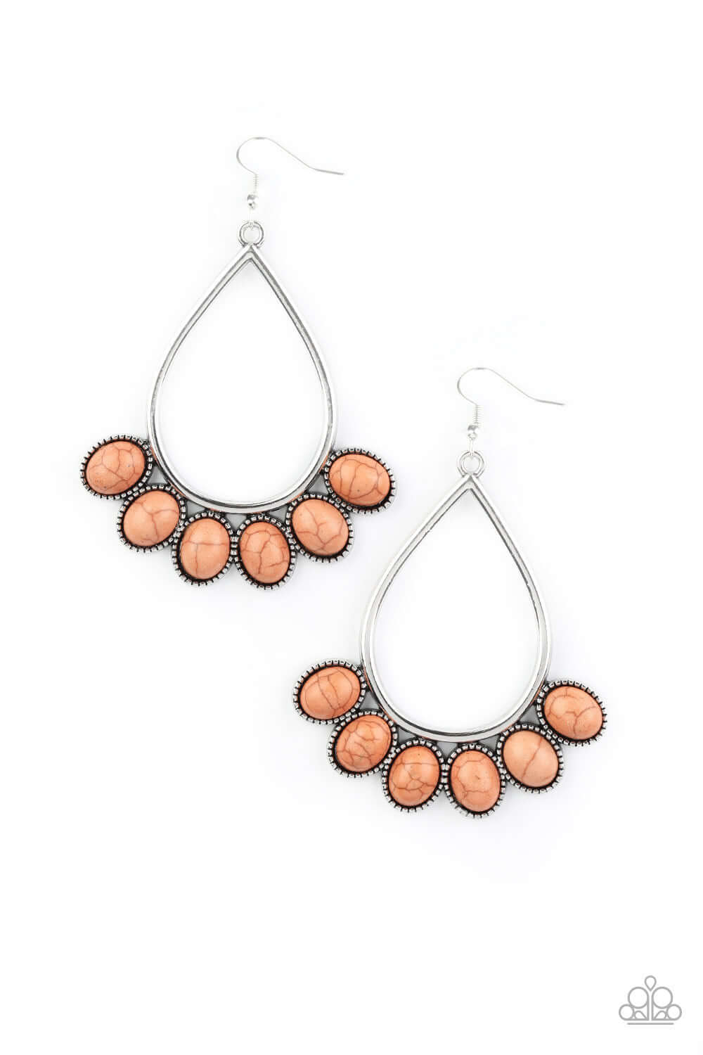 TMST Bling Stone Sky - Brown Paparazzi Accessories Earrings