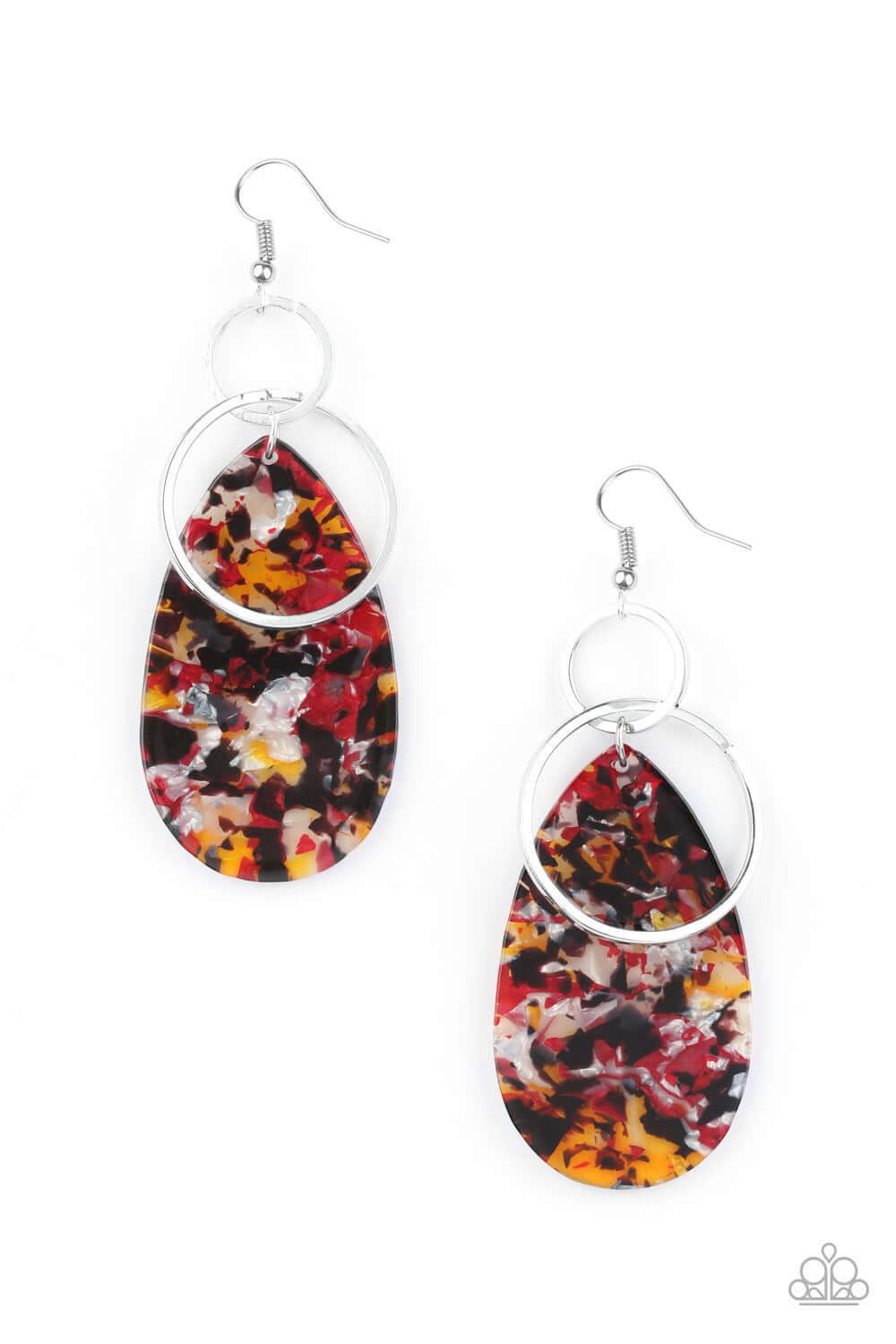 Two Tickets To Paradise - Multi Paparazzi Accessories Earrings $5 Jewelry with Janet Morgan Earrings