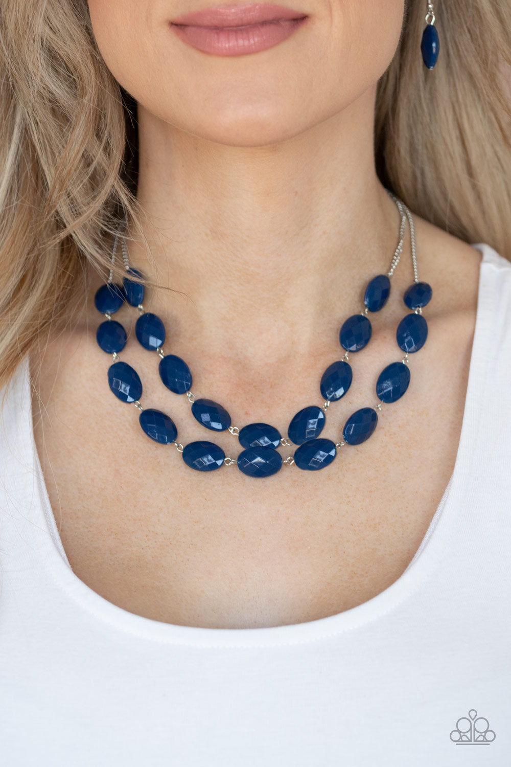 Max Volume - Paparazzi Accessories Blue Necklace $5 Jewelry with Janet Morgan Necklaces