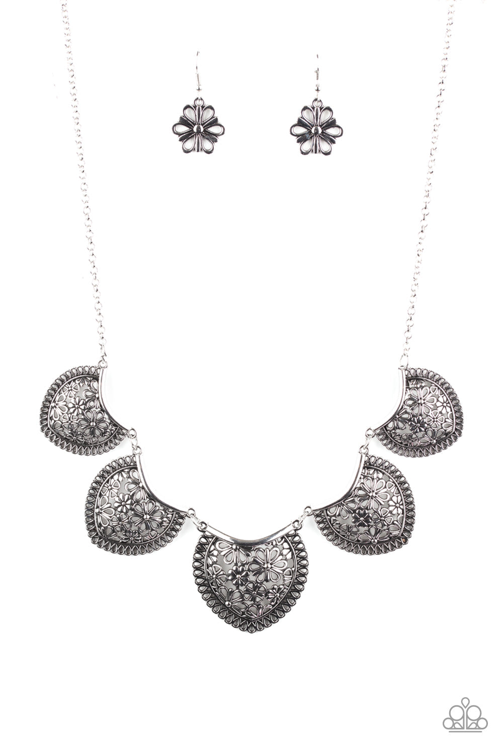 Garden Pixie - Silver Paparazzi Accessories Necklace $5 Jewelry with Janet Morgan Necklaces