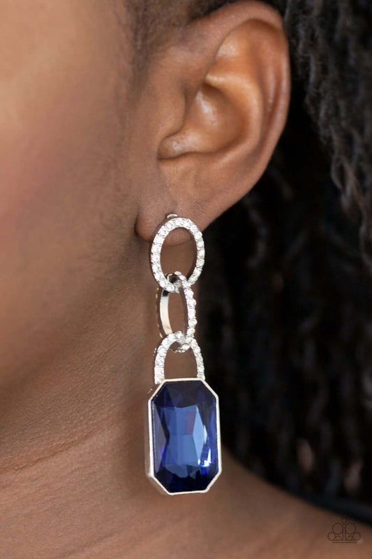 TMST Bling Superstar Status - Paparazzi Accessories Blue Earrings