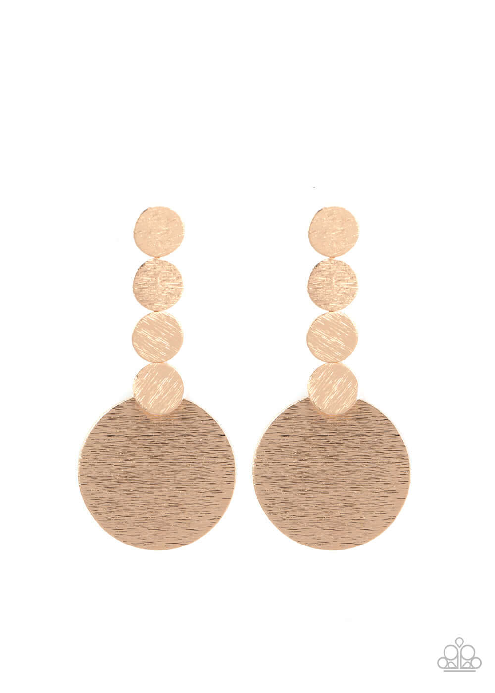 Idolized Illumination - Gold Paparazzi Accessories Earring $5 Jewelry with Janet Morgan Earrings