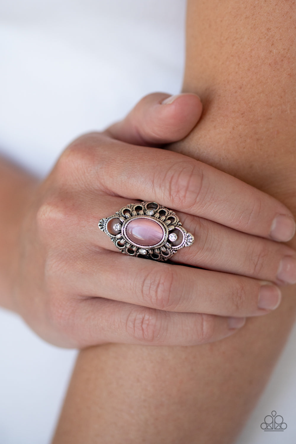 Elegantly Enchanted - Paparazzi Accessories Pink Ring $5 Jewelry with Janet Morgan Jewelry