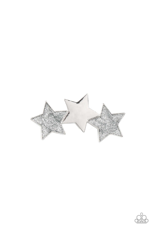 Dont Get Me STAR-ted!- Silver - Paparazzi Accessories Hair Accessories $5 Jewelry with Janet Morgan Hair Accessories